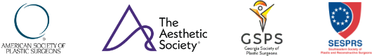 Dr. Catignani credentials including: Georgia Society of Plastic Surgeons, American Society of Plastic Surgeons, The Aesthetic Society, & Southeastern Society of Plastic and Reconstructive Surgeons